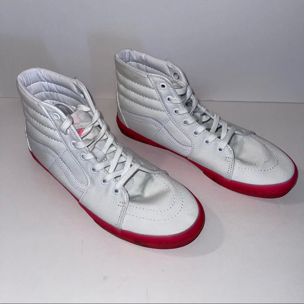 Vans high top white size 7